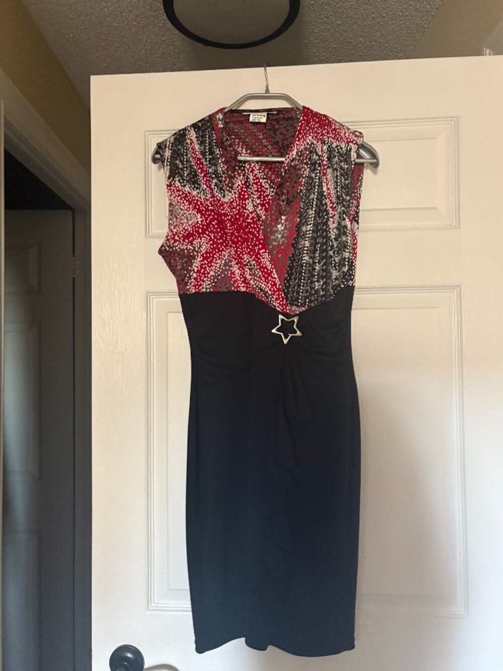 Red and Silver Going out Dress